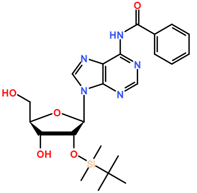 (image for) MC080411 2'-O-tert-Butyldimethylsilyl-N6-benzoyl-adenosine